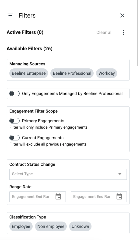 new worker filter layout