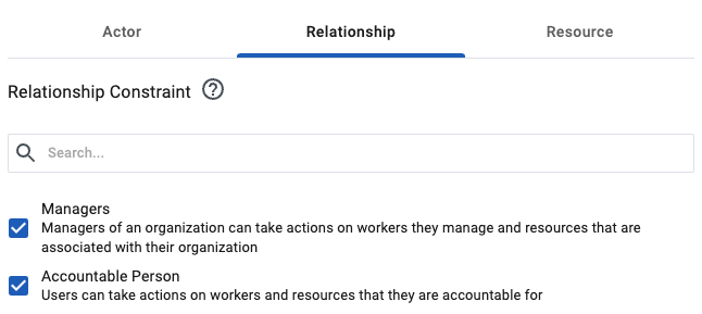 policy relationship tab rates