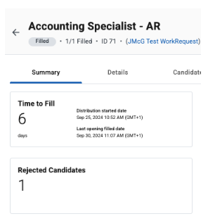 time to fill job posting