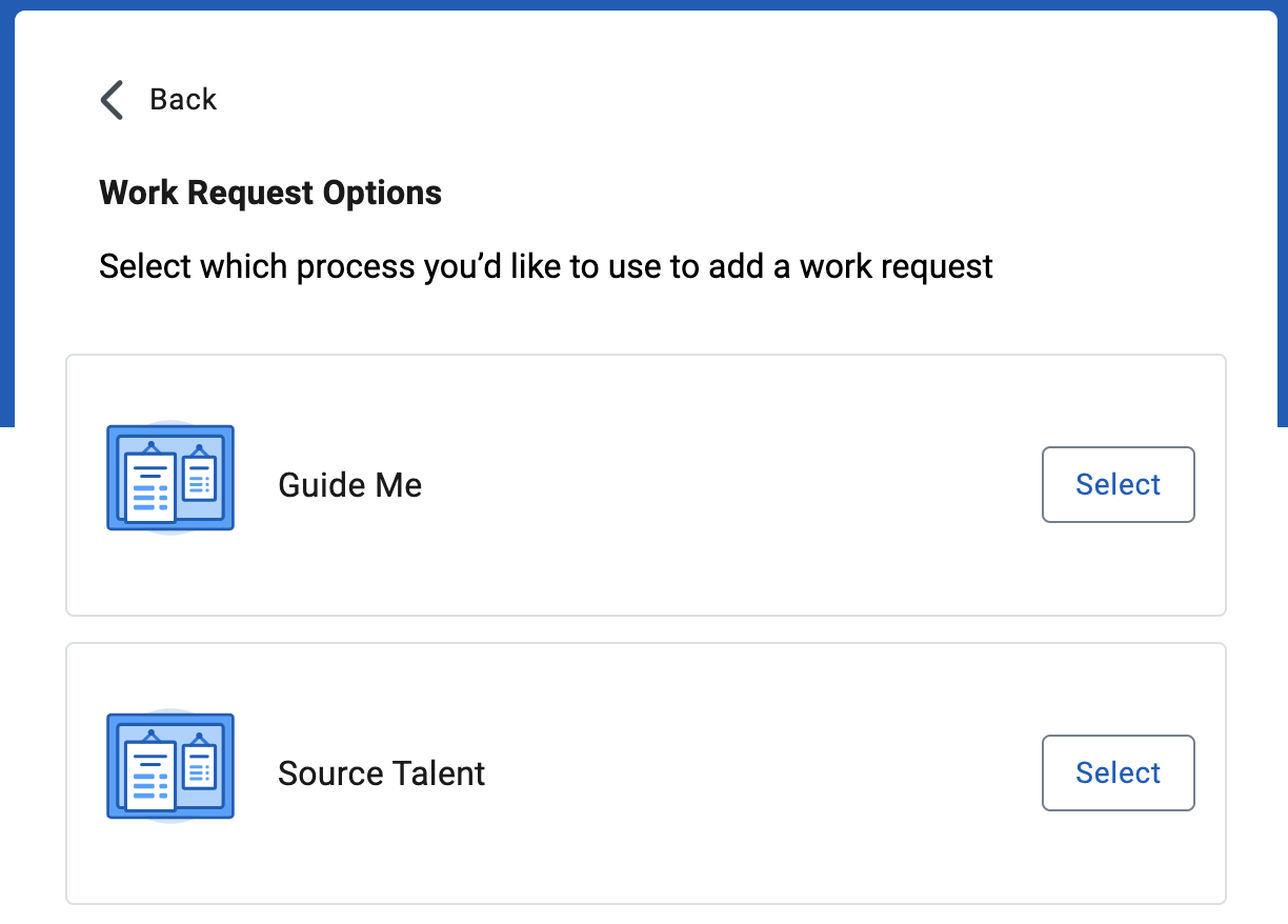 work request options